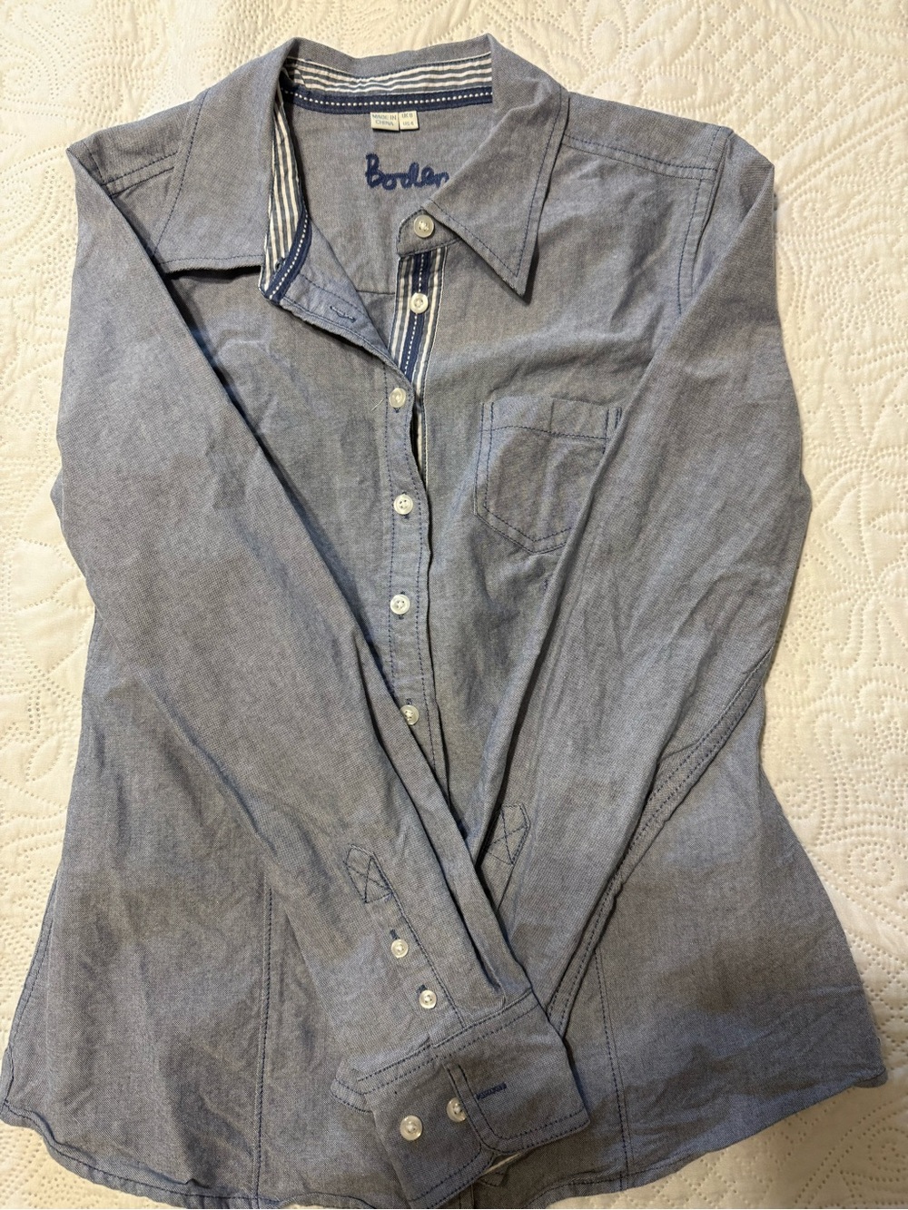 Boden Light Blue Button-Down Shirt